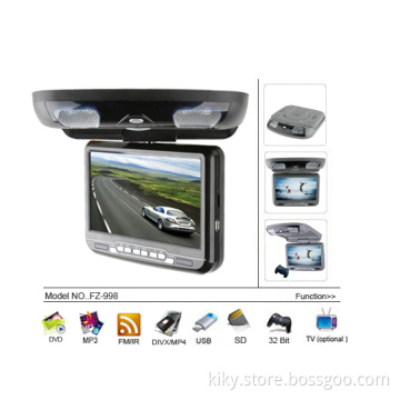 Flip Down Car DVD Player with SD/MS/MMC 3-in-1 Card Reader and 32-bit Games